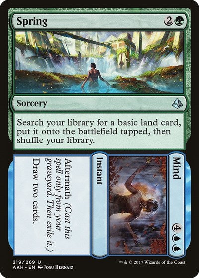 Spring Mind (AKH) #219 Uncommon (Lightly Played) Amonkhet Magic: The Gathering: 2017