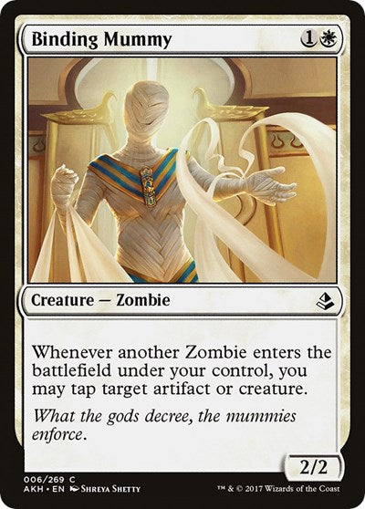 Binding Mummy (AKH) #6 Common (Lightly Played) Amonkhet Magic: The Gathering: 2017