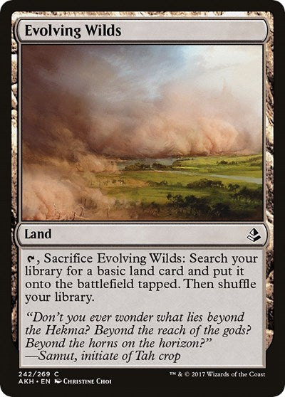 Evolving Wilds (AKH) #242 Common (Near Mint) Amonkhet Magic: 2017