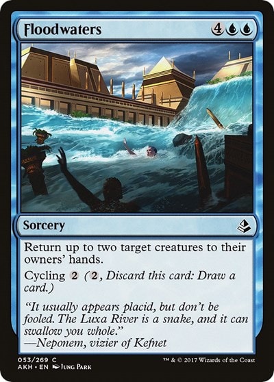 Floodwaters (AKH) #53 Common (Lightly Played) Amonkhet Magic: The Gathering: 2017