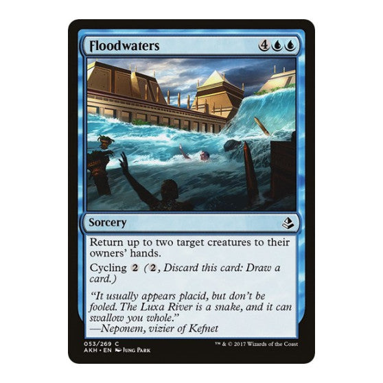 Floodwaters (AKH) #53 Common (Lightly Played) Amonkhet Magic: The Gathering: 2017