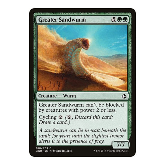Greater Sandwurm (AKH) #168 Common (Lightly Played) Amonkhet Magic: The Gathering: 2017
