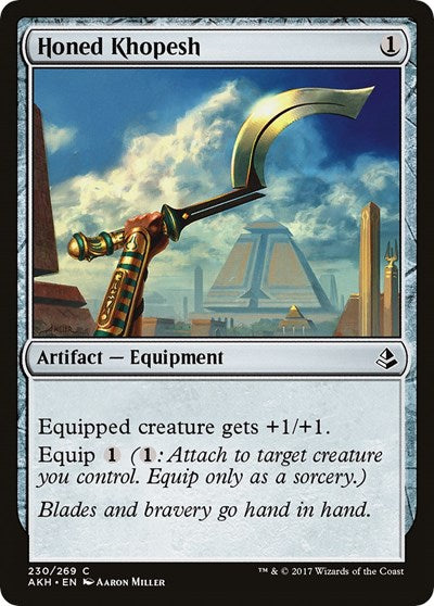 Honed Khopesh (AKH) #230 Common (Lightly Played) Amonkhet Magic: The Gathering: 2017