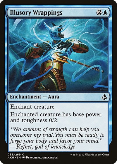 Illusory Wrappings (AKH) #58 Common (Lightly Played) Amonkhet Magic: The Gathering: 2017