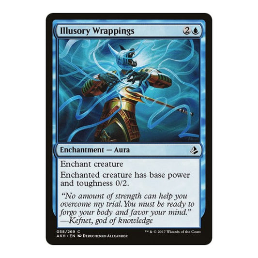 Illusory Wrappings (AKH) #58 Common (Lightly Played) Amonkhet Magic: The Gathering: 2017