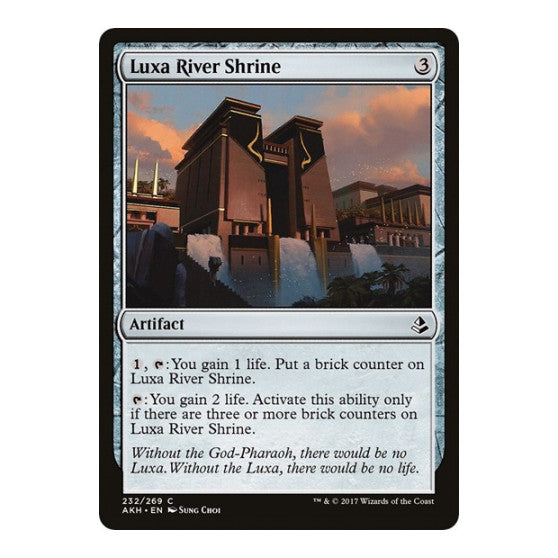 Luxa River Shrine (AKH) #232 Common (Lightly Played) Amonkhet Magic: The Gathering: 2017