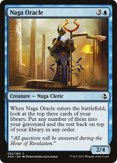 Naga Oracle (AKH) #62 Common (Lightly Played) Amonkhet Magic: The Gathering: 2017