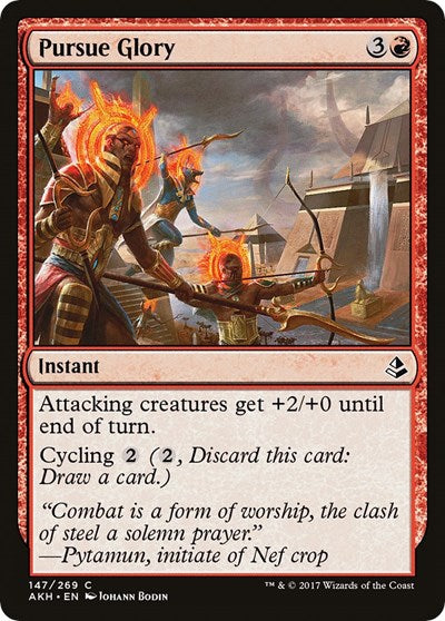 Pursue Glory (AKH) #147 Common (Lightly Played) Amonkhet Magic: The Gathering: 2017