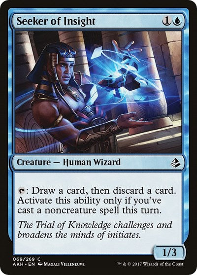 Seeker of Insight (AKH) #69 Common (Lightly Played) Amonkhet Magic: 2017