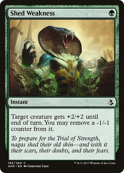 Shed Weakness (AKH) #185 Common (Lightly Played) Amonkhet Magic: The Gathering: 2017