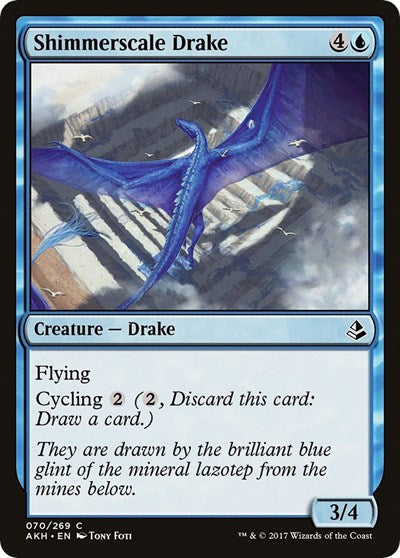 Shimmerscale Drake (AKH) #70 Common (Lightly Played) Amonkhet Magic: The Gathering: 2017