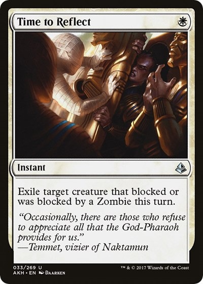 Time to Reflect (AKH) #33 Uncommon (Moderately Played) Amonkhet Magic: The Gathering: 2017