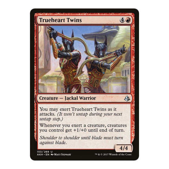 Trueheart Twins (AKH) #153 Uncommon (Lightly Played) Amonkhet Magic: The Gathering: 2017