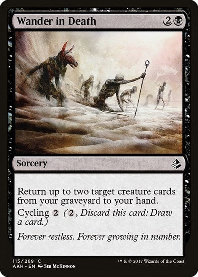 Wander in Death (AKH) #115 Common (Lightly Played) Amonkhet Magic: The Gathering: 2017