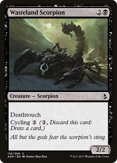 Wasteland Scorpion (AKH) #116 Common (Lightly Played) Amonkhet Magic: The Gathering: 2017