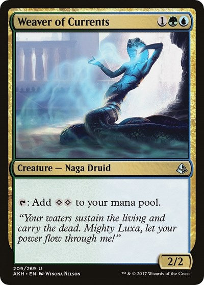 Weaver of Currents (AKH) #209 Uncommon (Lightly Played) Amonkhet Magic: The Gathering: 2017
