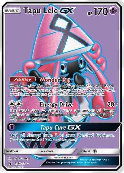 Tapu Lele GX (Full Art) (SM02) #137/145 Ultra Rare SM - Guardians Rising Pokemon: 2017