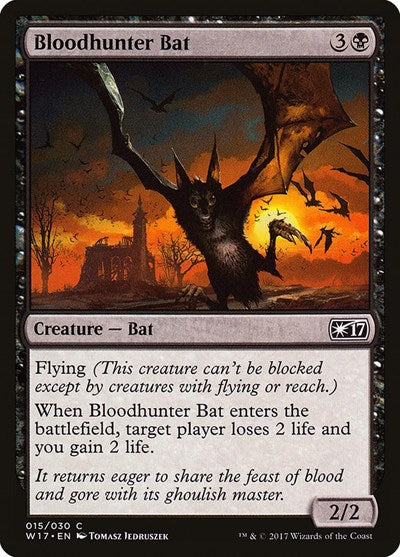 Bloodhunter Bat (W17) #15 Common (Lightly Played) Welcome Deck 2017 Magic: The Gathering: 2017