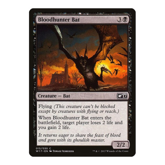 Bloodhunter Bat (W17) #15 Common (Lightly Played) Welcome Deck 2017 Magic: The Gathering: 2017