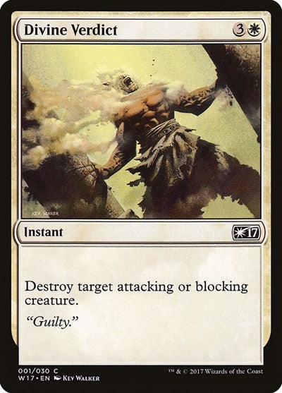 Divine Verdict (W17) #1 Common (Lightly Played) Welcome Deck 2017 Magic: The Gathering: 2017