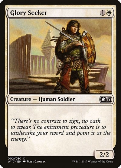Glory Seeker (W17) #2 Common (Lightly Played) Welcome Deck 2017 Magic: The Gathering: 2017