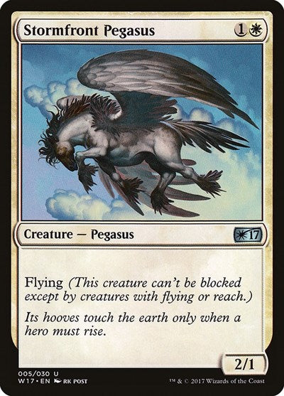 Stormfront Pegasus (W17) #5 Uncommon (Lightly Played) Welcome Deck 2017 Magic: The Gathering: 2017