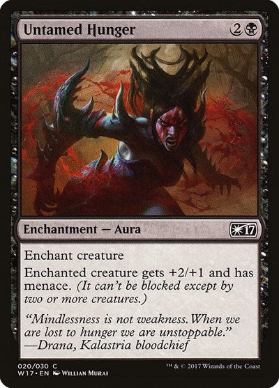 Untamed Hunger (W17) #20 Common (Lightly Played) Welcome Deck 2017 Magic: The Gathering: 2017