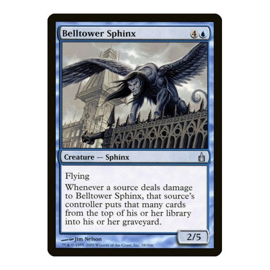 Belltower Sphinx (RAV) #38 Uncommon (Damaged) Ravnica: City of Guilds Magic: The Gathering: 2005