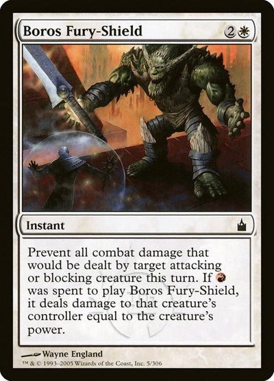 Boros Fury Shield (RAV) #5 Common Ravnica: City of Guilds Magic: The Gathering: 2005