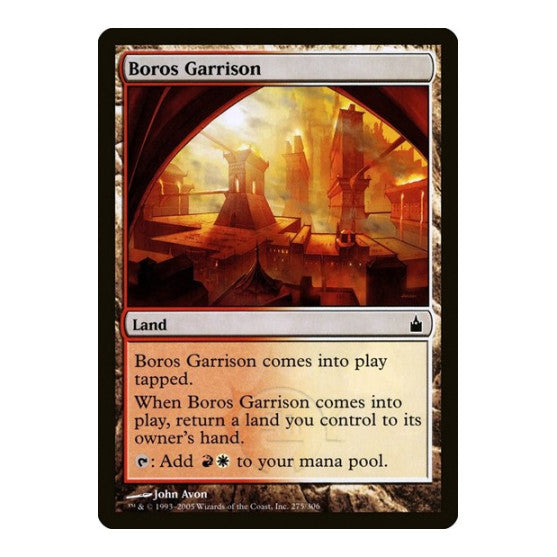 Boros Garrison (RAV) #275 Common (Lightly Played) Ravnica: City of Guilds Magic: The Gathering: 2005