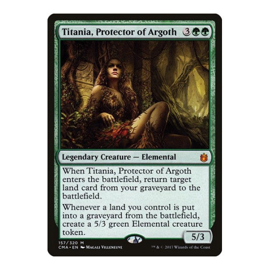 Titania, Protector of Argoth (CMA) #157 Mythic Rare (Lightly Played) Commander Anthology Magic: The Gathering: 2017
