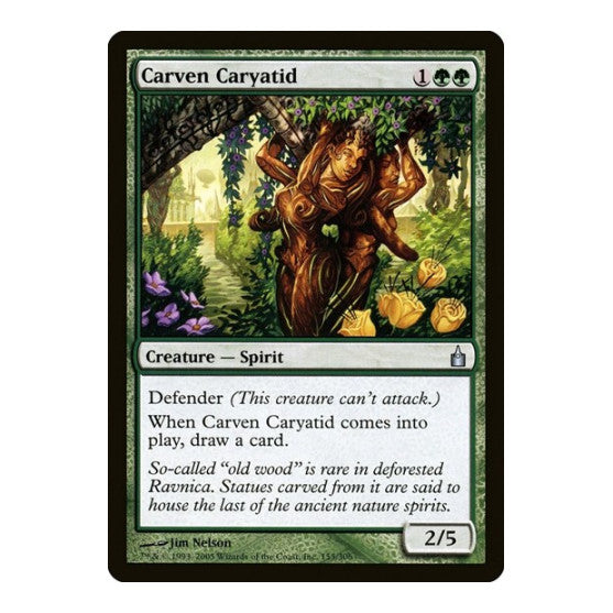 Carven Caryatid (RAV) #155 Uncommon (Lightly Played) Ravnica: City of Guilds Magic: The Gathering: 2005