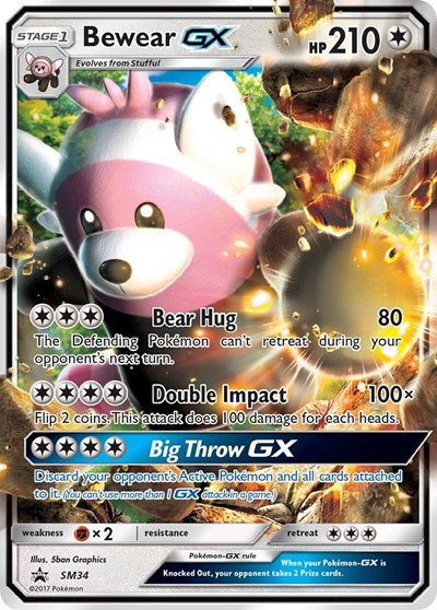Bewear GX - SM34 (SMP) #SM34 Promo SM Promos Pokemon: 2016