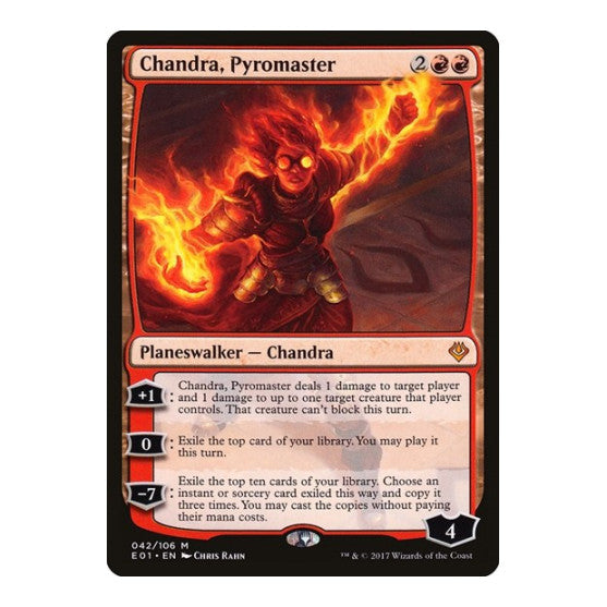 Chandra, Pyromaster (AC2) #42 Mythic Rare (Lightly Played) Archenemy: Nicol Bolas Magic: The Gathering: 2017