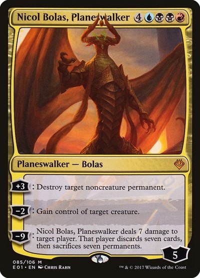 Nicol Bolas Planeswalker (AC2) #85 Mythic Rare (Lightly Played) Archenemy: Nicol Bolas Magic: The Gathering: 2017
