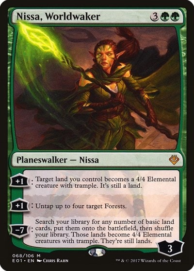 Nissa Worldwaker (AC2) #68 Mythic Rare (Lightly Played) Archenemy: Nicol Bolas Magic: The Gathering: 2017