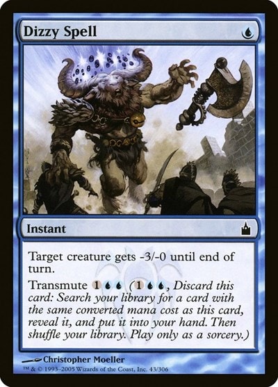 Dizzy Spell (RAV) #43 Common (Heavily Played) Ravnica: City of Guilds Magic: The Gathering: 2005