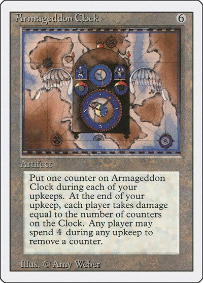 Armageddon Clock (3ED) #234 Rare (Heavily Played) Revised Edition Magic: 1994