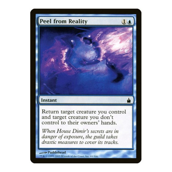 Peel from Reality (RAV) #61 Common (Lightly Played) Ravnica: City of Guilds Magic: The Gathering: 2005