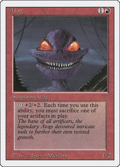 Atog (3ED) #139 Common (Heavily Played) Revised Edition Magic: The Gathering: 1994