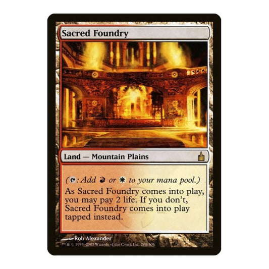 Sacred Foundry (RAV) #280 Rare Ravnica: City of Guilds Magic: The Gathering: 2005