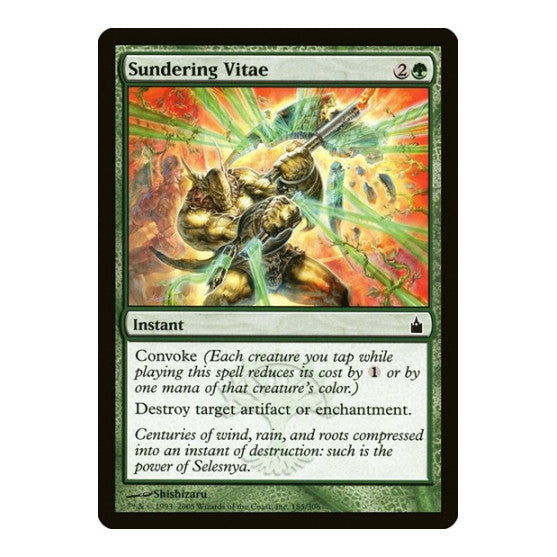 Sundering Vitae (RAV) #185 Common (Lightly Played) Ravnica: City of Guilds Magic: The Gathering: 2005