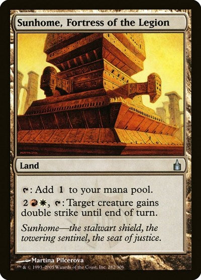 Sunhome Fortress of the Legion (RAV) #282 Uncommon Ravnica: City of Guilds Magic: The Gathering: 2005