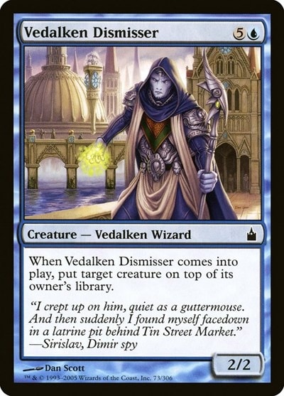 Vedalken Dismisser (RAV) #73 Common (Moderately Played) Ravnica: City of Guilds Magic: The Gathering: 2005
