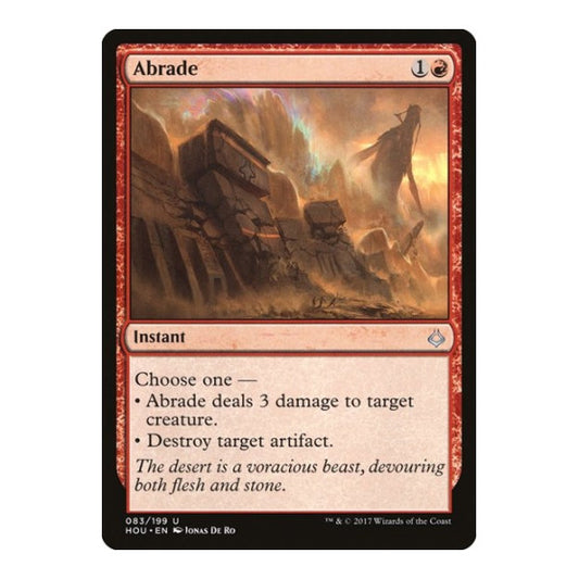 Abrade (HOU) #83 Uncommon (Lightly Played) Hour of Devastation Magic: The Gathering: 2017