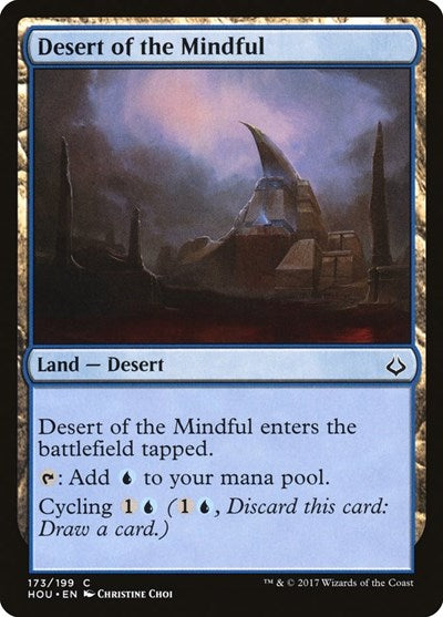 Desert of the Mindful (HOU) #173 Common (Lightly Played) Hour of Devastation Magic: The Gathering: 2017