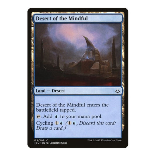 Desert of the Mindful (HOU) #173 Common (Lightly Played) Hour of Devastation Magic: The Gathering: 2017