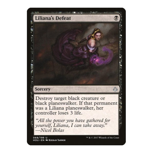 Liliana's Defeat (HOU) #68 Uncommon (Lightly Played) Hour of Devastation Magic: The Gathering: 2017