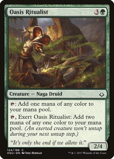 Oasis Ritualist (HOU) #124 Common (Lightly Played) Hour of Devastation Magic: The Gathering: 2017