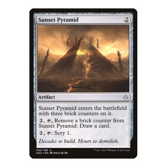 Sunset Pyramid (HOU) #166 Uncommon (Lightly Played) Hour of Devastation Magic: The Gathering: 2017